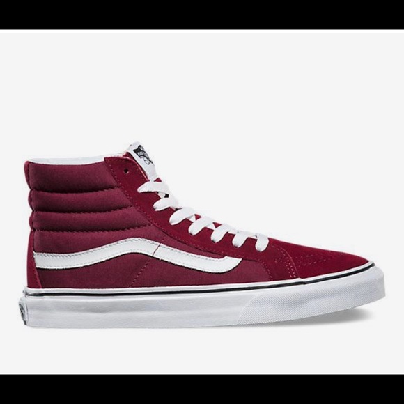 Vans Shoes - Burgundy Unisex Vans Sk8-hi size 6/7.5 🏄‍♀️